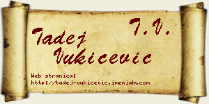 Tadej Vukičević vizit kartica
